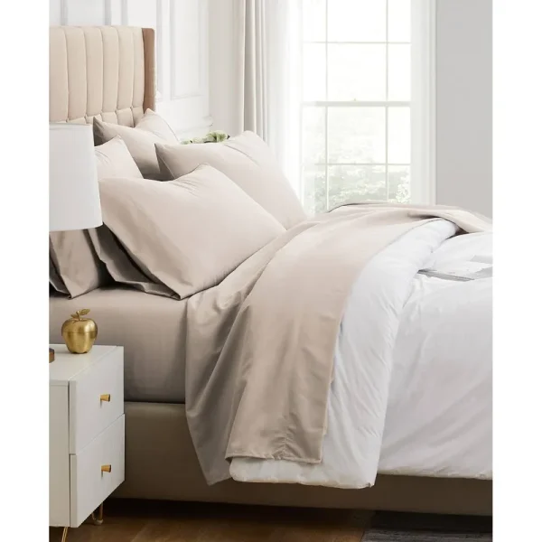 Vilano Series Extra Deep Pocket 6-Piece Bed Sheet Set - Bone - Full