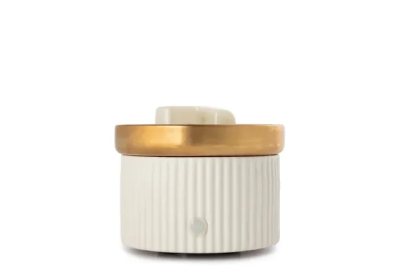 Better Home and Gardens 2-in-1 Fragrance Warmer, White Ribbed, 1 PC