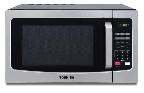 Toshiba 1.1-cu ft 1000-Watt Countertop Microwave (Stainless Steel)