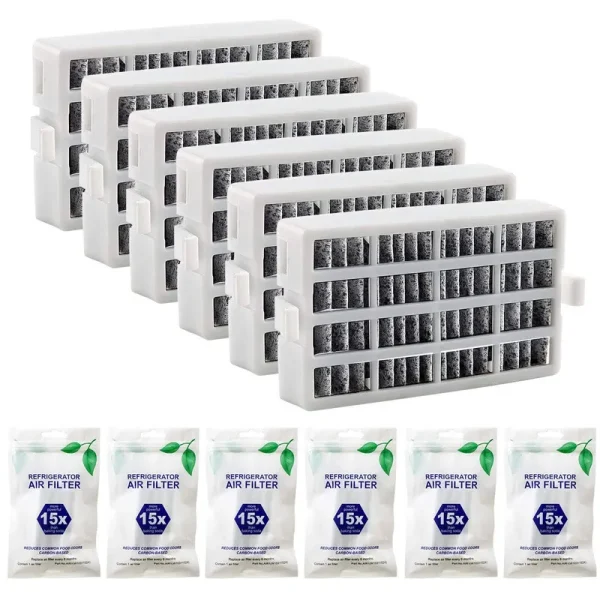 Funmit Air1 FreshFlow Refrigerator Air Filter Compatible with Whirlpool W10311524-6 Pack