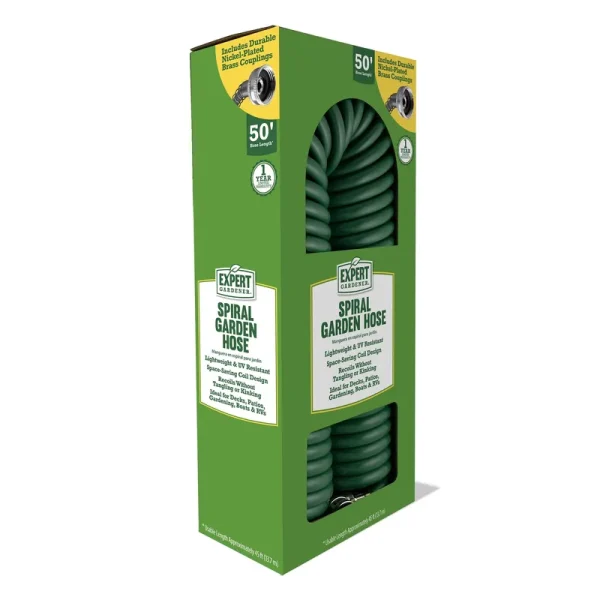 Expert Gardener Spiral Hose - Green - 50 ft
