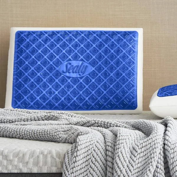 Sealy SealyChill Gel Memory Foam Pillow, Standard, White