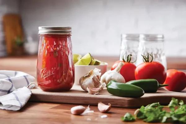 Ball Flute Jars, Regular Mouth, Pint - 4 jars