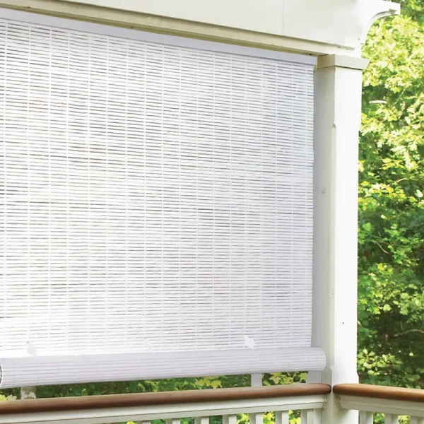 36 inW x 72 Inl PVC Roll Up Blind-White