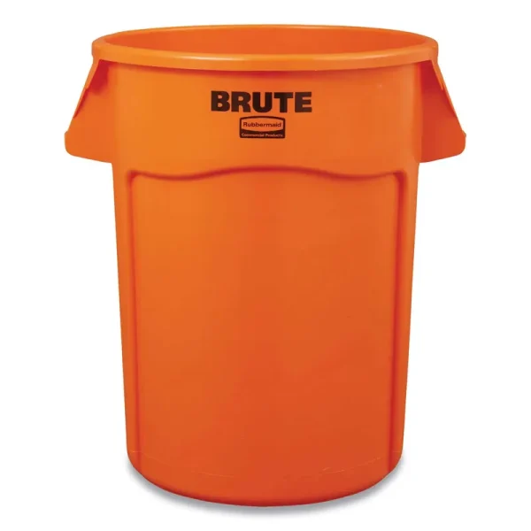 Rubbermaid 2119308 Brute Round Containers, 32 gal, Orange