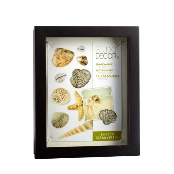 Black Front Opening Shadow Box by Studio Decor | 8" x 10" | Michaels