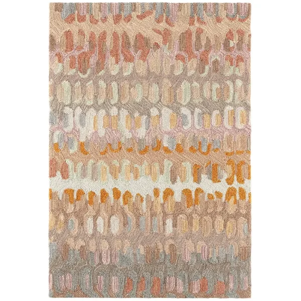Dash Albert Paint Chip Stone Hand Micro Hooked Wool Rug 5' x 8'