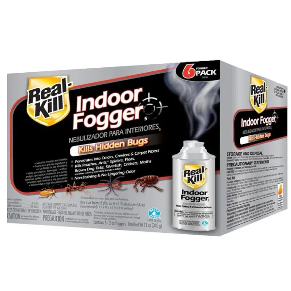 Real Kill Indoor Fogger 5 - 6 pack, 2 oz foggers