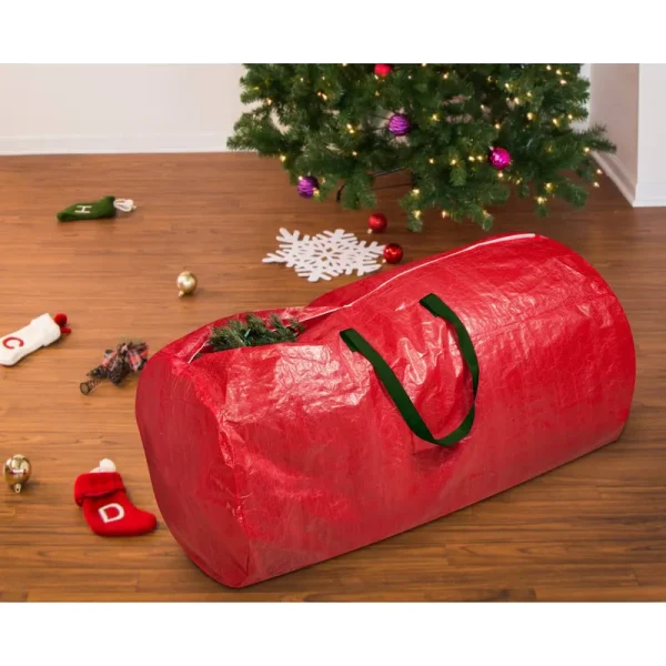 Honey Can Do Tree Storage Bag, Red, 55" x 30"
