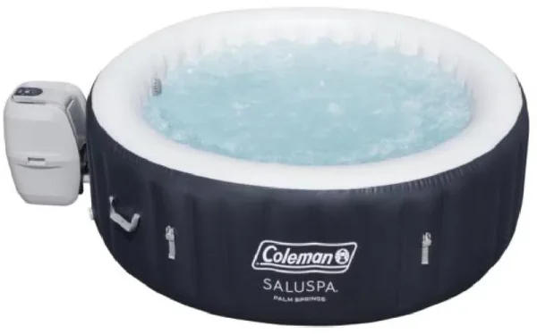 Coleman Saluspa Palm Springs Airjet Inflatable Circle Hot Tub Spa 4 - 6 Person with Pump #p08411