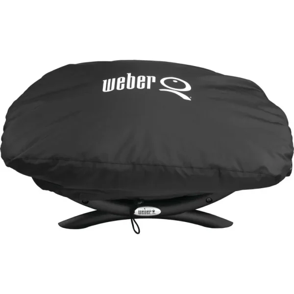 Weber Q Series Bonnet Grill Cover, Black