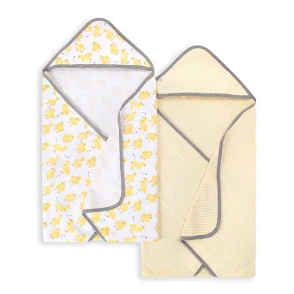 Burt's Bees Baby - Little Ducks Organic Cotton Hooded Towels 2 Pack