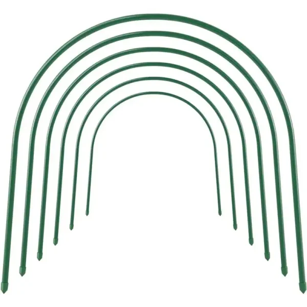 5 ft. Long Steel Greenhouse Hoops, Rust-Free Grow Tunnel, Support Hoops for Garden with Dia 0.3 in. (6-pack)