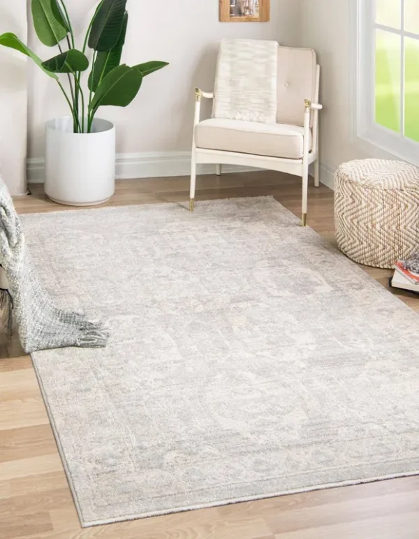Unique Loom Lola 10x12 Gray Geometric Area Rug