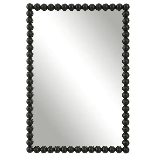 Sanne Black Vanity Mirror Finish: Satin Black, Size: 30" H x 20.5" W