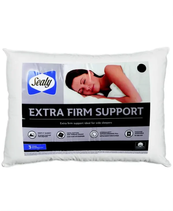 Sealy 100% Cotton Extra Firm Support Standard/Queen Pillow