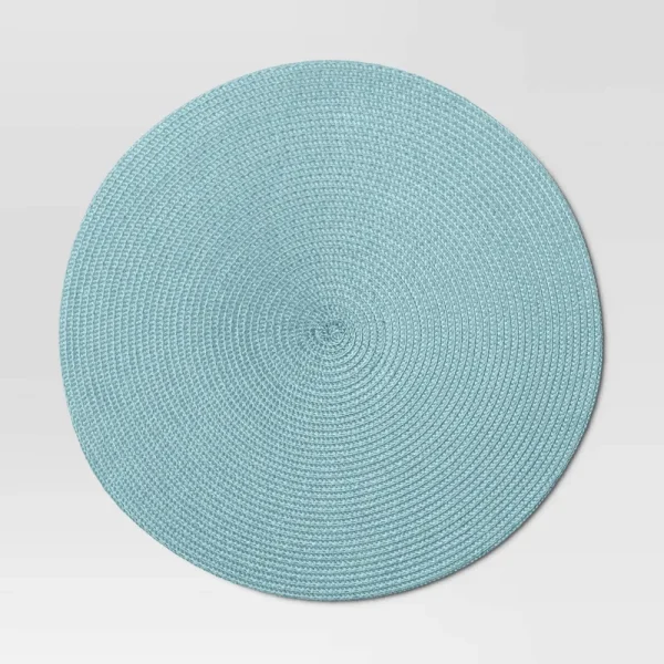 Polyround Charger Placemat Blue - Threshold