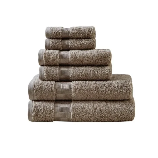 Madison Park Signature Luxor 100% Egyptian Cotton 6 Piece Towel Set