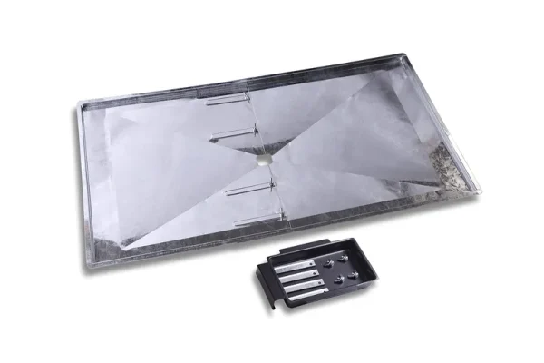 Replacement Grease Tray Set for BBQ Grill Models from Nexgrill, Dyna Glo, Kenmore, Backyard Grill, BHG, Uniflame and Others (16-19.50 Inches)