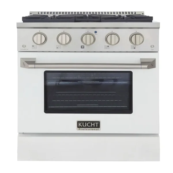 Kucht 30-in 4.2 Cu. ft. Natural GAS Range and Convection Oven - White