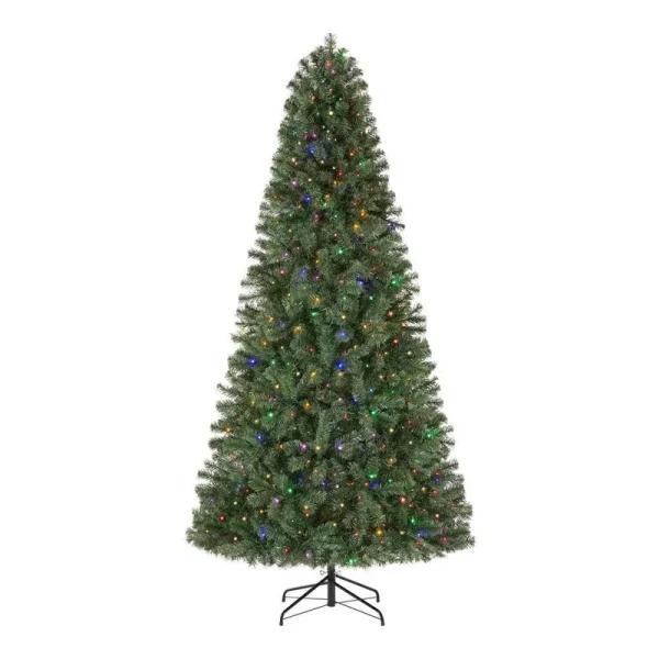 7.5ft LED Festive Pine Pre-Lit Christmas Tree: Home Accents Holiday