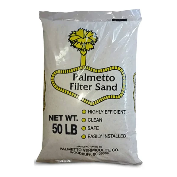 Palmetto Filter Sand for Residential and Commercial Pool Sand Filters, 50 lbs.
