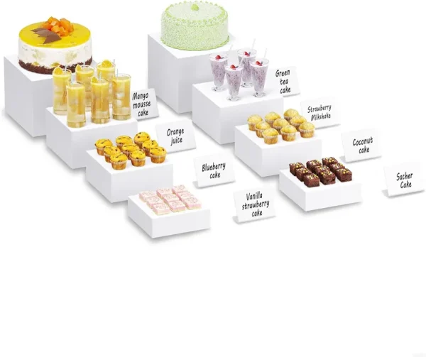 Neatsure 8PSC Buffet Risers. Food Risers for Buffet Table