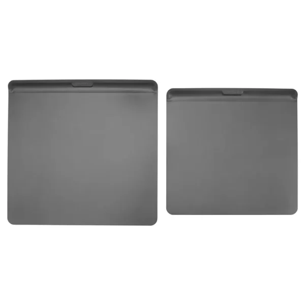 GoodCook AirPerfect Medium and Large 2pk Insulated Nonstick Baking Cookie Sheets Dark Gray