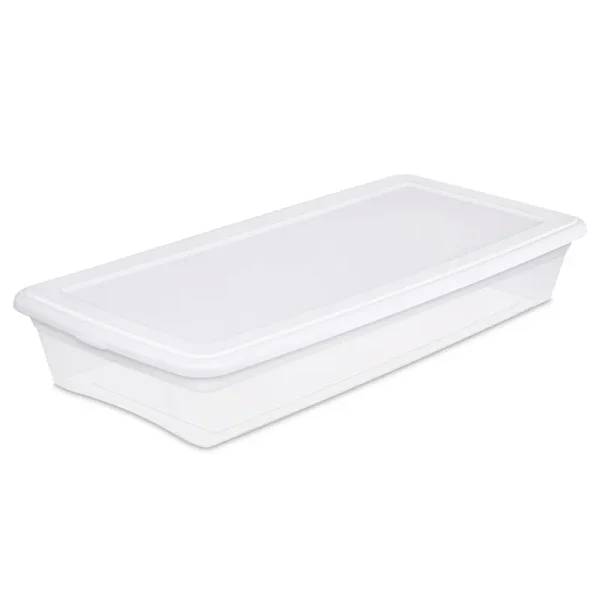Sterilite 41-Quart (39 L) Storage Box, White
