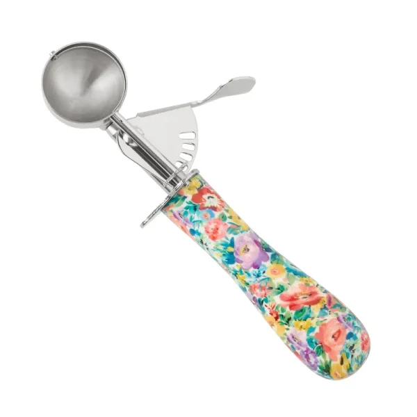 The Pioneer Woman Stainless Steel Cookie Scoop and Dropper, Sweet Romance, Size: One Size