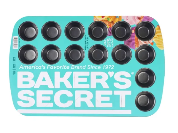 Baker's Secret Non-Stick 24 Cup Muffin Pan - 1 Each