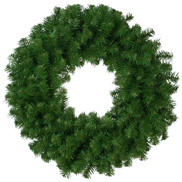 Northlight Deluxe Dorchester Full Pine Artificial Christmas Wreath, 24-Inch, Unlit, Green