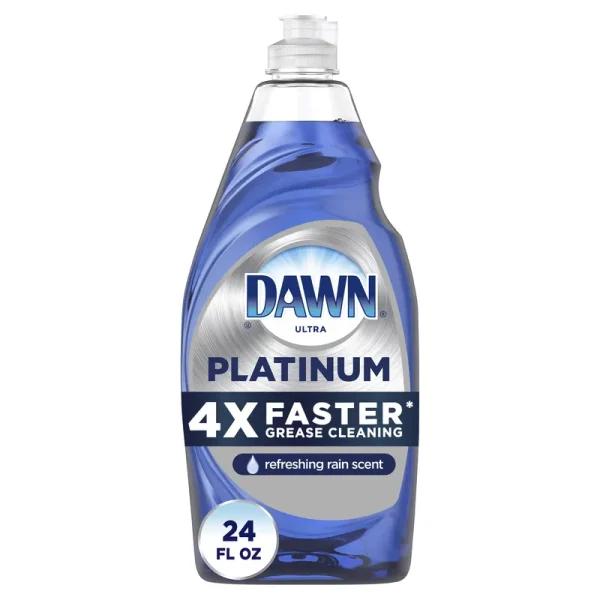 Dawn Ultra Dishwashing Liquid, Platinum, Refreshing Rain Scent - 709 ml
