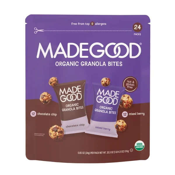 Madegood Organic Granola Minis, Variety Pack, 0.85 oz, 24 - Count