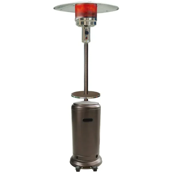 Hanover - 7-ft. 48,000 BTU Steel Umbrella Propane Patio Heater - Hammered Bronze