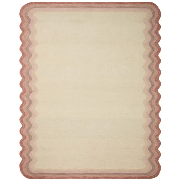 Justina Blakeney x Loloi Buena Onda BUE-01 Ivory Rose Rug - 2 ft 6 in x 7 ft 6 in