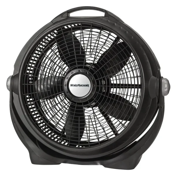 Lasko 20" Wind Machine Air Circulator Floor Fan with 3 Speeds, A20302, Black
