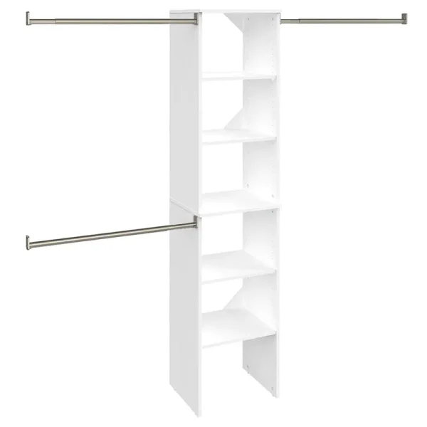 ClosetMaid SuiteSymphony Starter Tower Kit, 16", Pure White