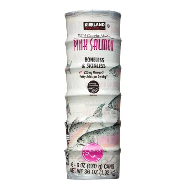 Kirkland Signature, Wild Alaskan Pink Salmon, 6 oz, 6 - Count