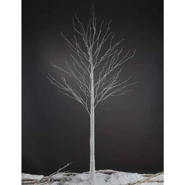 6 ft. Warm White Pre-Lit Birch Tree Artificial Christmas Tree for Home