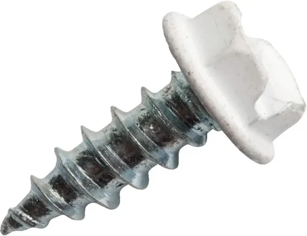 Scrooscoop #8 x 1/2 in Hex Head Self-Drilling Screws, #37 Leaf Green, 100/Bag