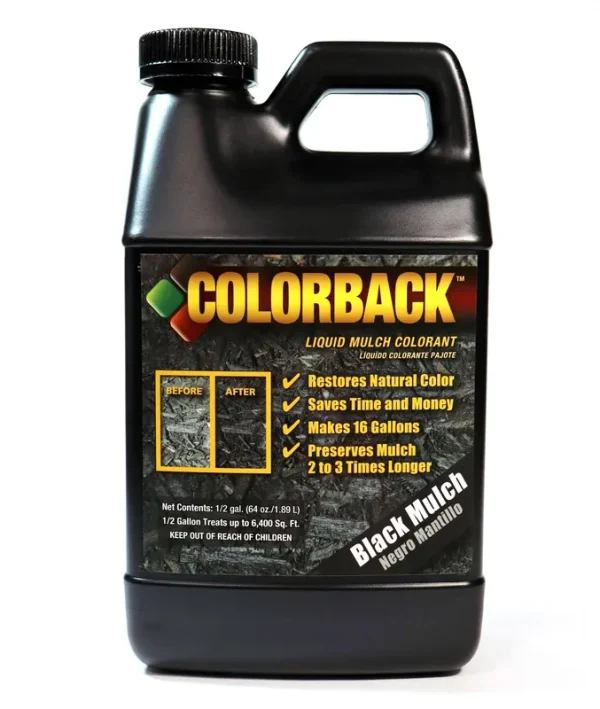 Colorback 6,400 Sq. ft. Mulch Color Concetrate, 1/2-Gallon, Black
