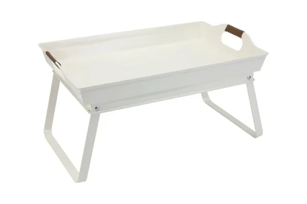 Better Homes & Gardens- White Rectangle Galvanized Steel Bed Serving Tray, 18.7 in L x 12.2 in W
