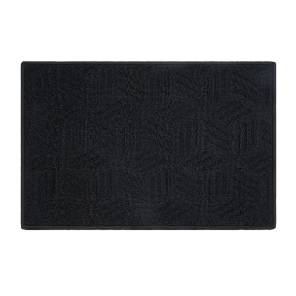 Mainstays Solid High Low Loop Kitchen Mat 18in x 27in Black