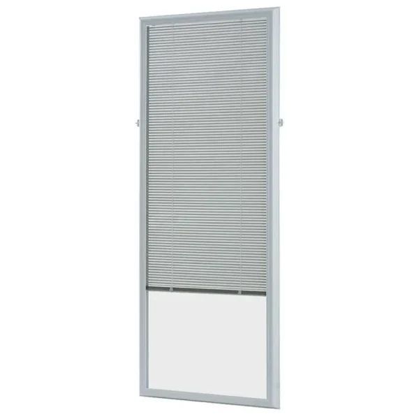 ODL 22" W x 64" Add-On Enclosed Aluminum Blinds in White for Doors BWM226401 New