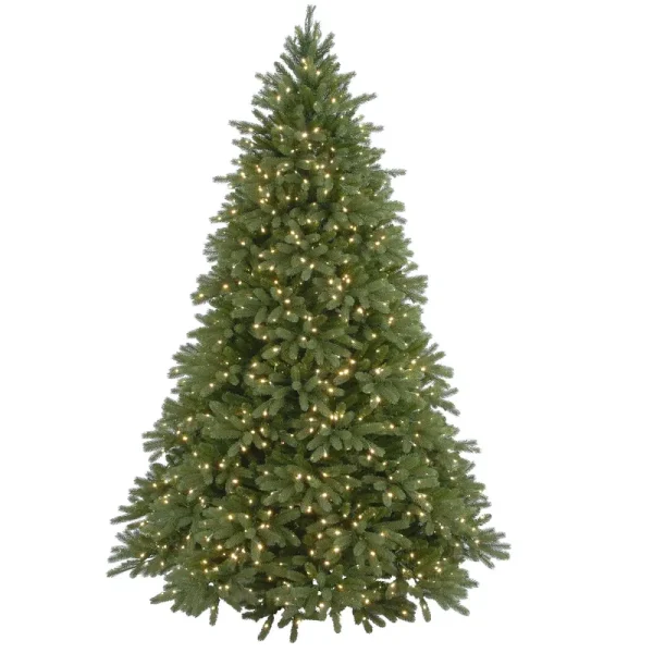 National Tree Company 7.5 ft. Feel-Real Jersey Fraser Fir Tree with Clear Lights