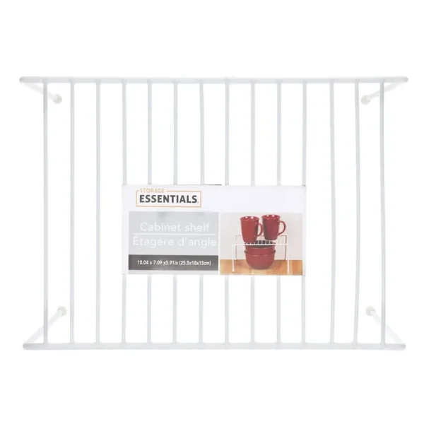 Essentials White Wire Cabinet Shelves