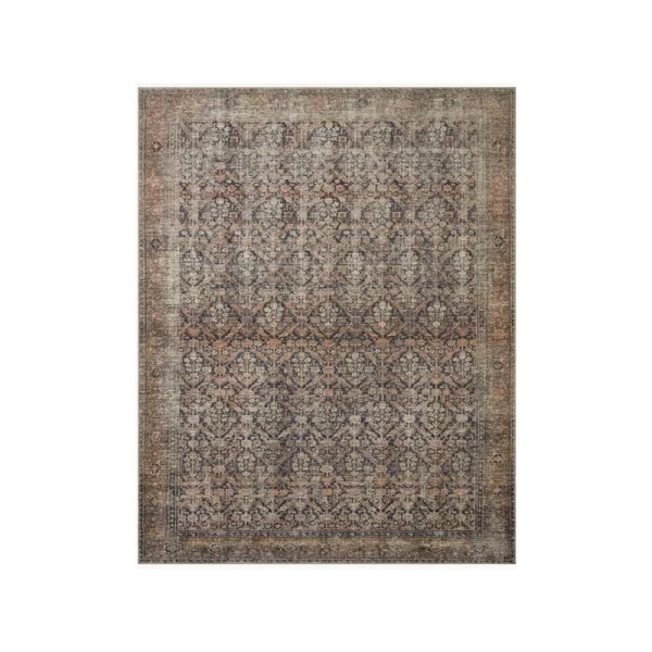 Amber Lewis x Loloi Billie Rug - Ink/Salmon, 10' x 14'