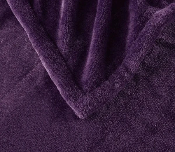 Beautyrest Heated Plush Throw - Purple