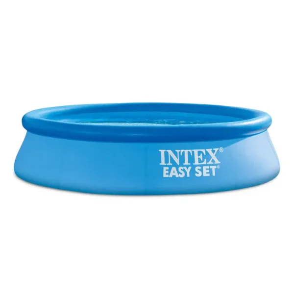Intex 8' x 24" Inflatable Easy Set Above Ground Swimming Pool with Filter, Blue